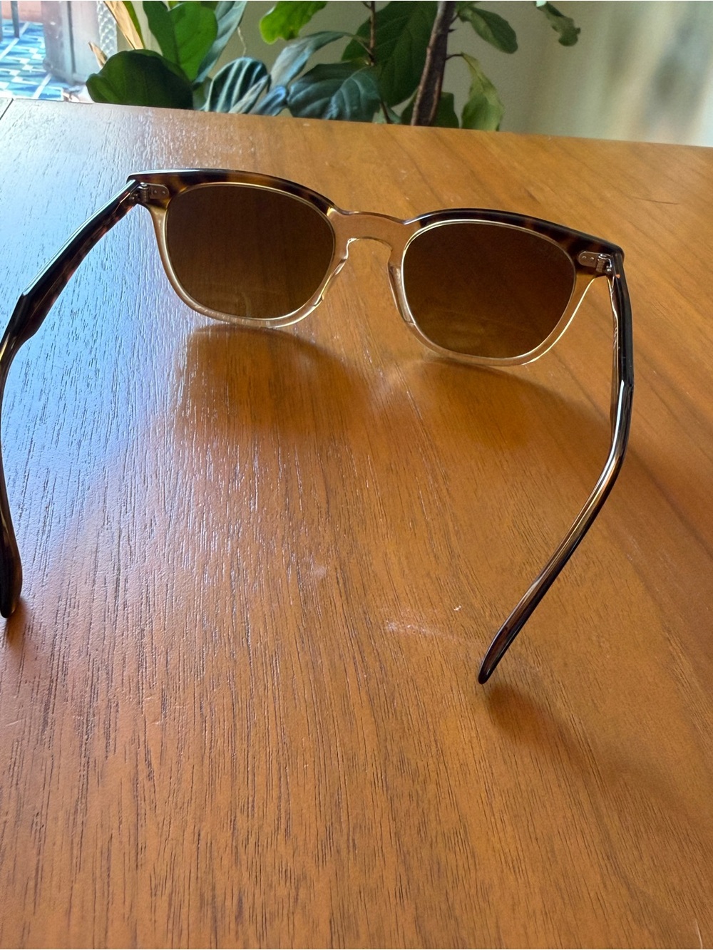 Ray-Ban Tortoiseshell and Brown Gradient Hawkeye Sunglasses - Picture 2 of 9
